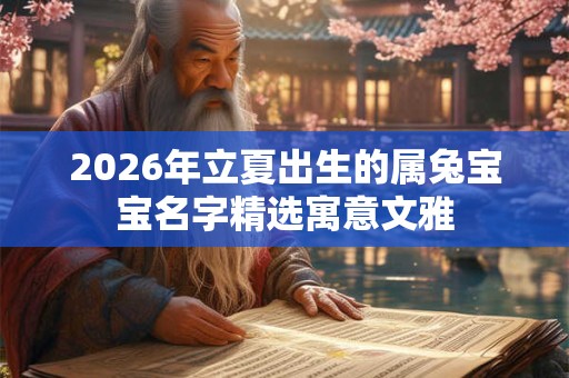 2026年立夏出生的属兔宝宝名字精选寓意文雅 2026年立夏出生的属兔宝宝名字精选寓意文雅