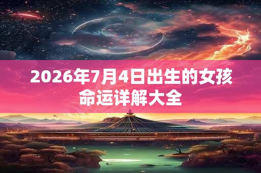 2026年7月4日出生的女孩命运详解大全