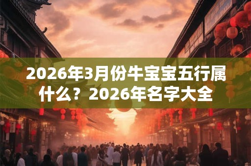2026年3月份牛宝宝五行属什么？2026年名字大全