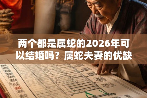 两个都是属蛇的2026年可以结婚吗？属蛇夫妻的优缺点