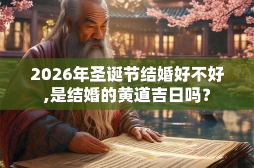 2026年圣诞节结婚好不好,是结婚的黄道吉日吗？