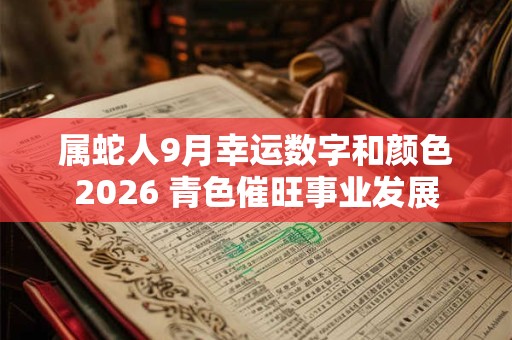 属蛇人9月幸运数字和颜色2026 青色催旺事业发展 属蛇人9月幸运数字和颜色2026 青色催旺事业发展