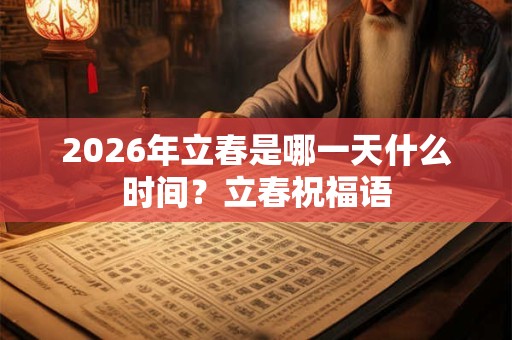 2026年立春是哪一天什么时间？立春祝福语