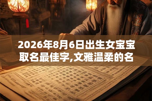 2026年8月6日出生女宝宝取名最佳字,文雅温柔的名字