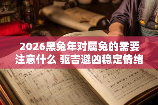 2026黑兔年对属兔的需要注意什么 驱吉避凶稳定情绪 2026黑兔年对属兔的需要注意什么 驱吉避凶稳定情绪