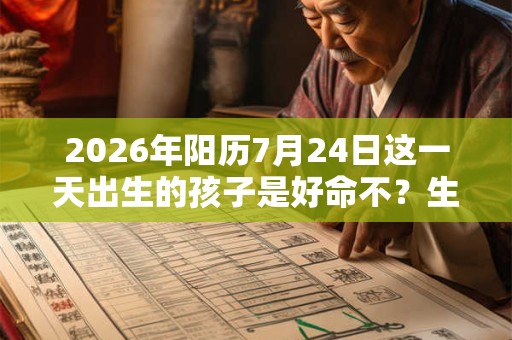 2026年阳历7月24日这一天出生的孩子是好命不？生平运势详解