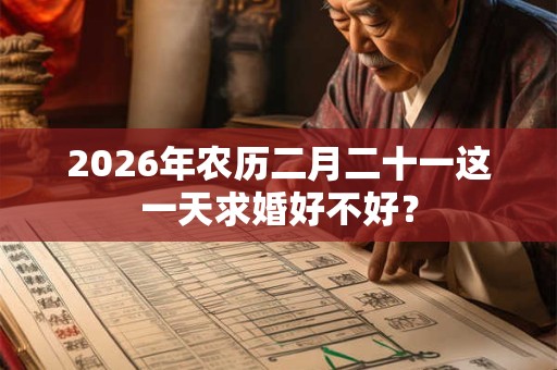 2026年农历二月二十一这一天求婚好不好？