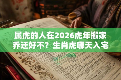 属虎的人在2026虎年搬家乔迁好不?生肖虎哪天入宅吉利 属虎的人在2026虎年搬家乔迁好不?生肖虎哪天入宅吉利