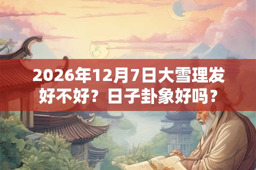 2026年12月7日大雪理发好不好？日子卦象好吗？