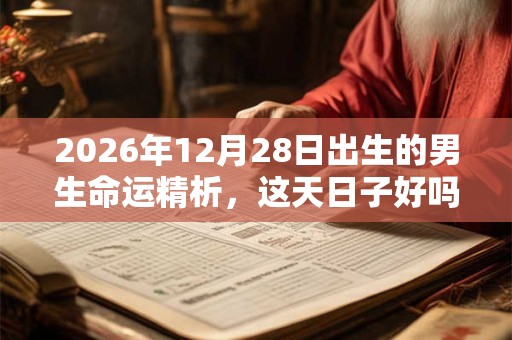 2026年12月28日出生的男生命运精析，这天日子好吗？
