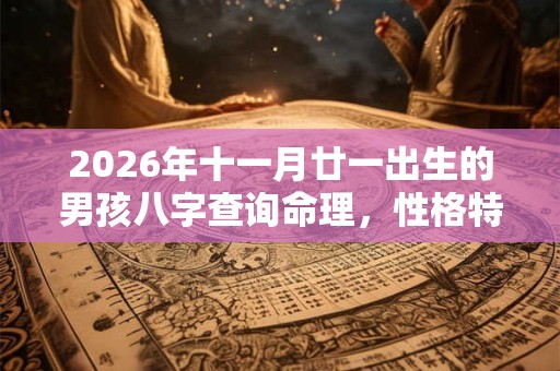 2026年十一月廿一出生的男孩八字查询命理，性格特点详解