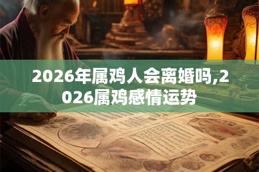 2026年属鸡人会离婚吗,2026属鸡感情运势 2026年属鸡人会离婚吗,2026属鸡感情运势