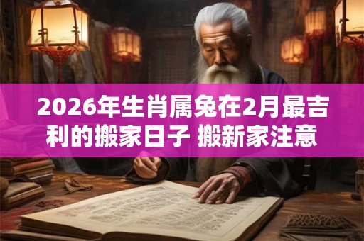 2026年生肖属兔在2月最吉利的搬家日子 搬新家注意事项