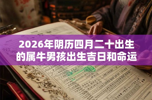 2026年阴历四月二十出生的属牛男孩出生吉日和命运查询