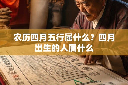 农历四月五行属什么？四月出生的人属什么