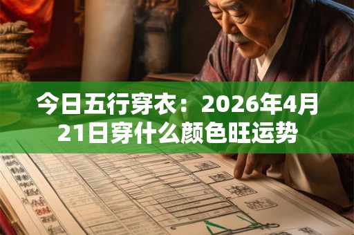 今日五行穿衣：2026年4月21日穿什么颜色旺运势