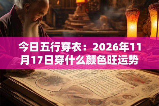 今日五行穿衣：2026年11月17日穿什么颜色旺运势