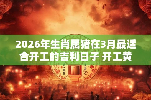 2026年生肖属猪在3月最适合开工的吉利日子 开工黄道日子 2026年生肖属猪在3月最适合开工的吉利日子 开工黄道日子
