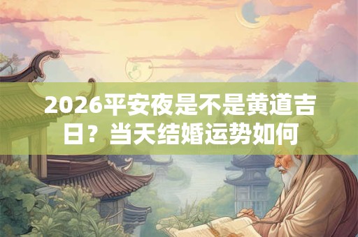 2026平安夜是不是黄道吉日?当天结婚运势如何 2026平安夜是不是黄道吉日?当天结婚运势如何