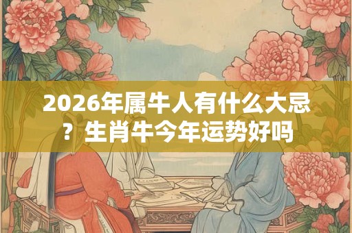2026年属牛人有什么大忌？生肖牛今年运势好吗
