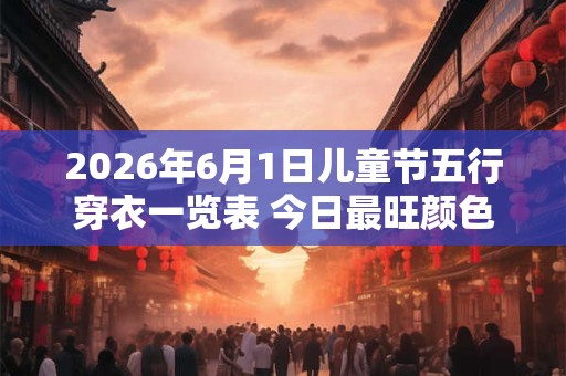 2026年6月1日儿童节五行穿衣一览表 今日最旺颜色查询