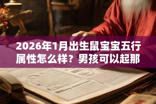 2026年1月出生鼠宝宝五行属性怎么样?男孩可以起那些名字? 2026年1月出生鼠宝宝五行属性怎么样?男孩可以起那些名字?