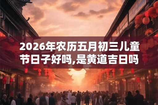 2026年农历五月初三儿童节日子好吗,是黄道吉日吗？