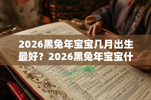 2026黑兔年宝宝几月出生最好？2026黑兔年宝宝什么命？