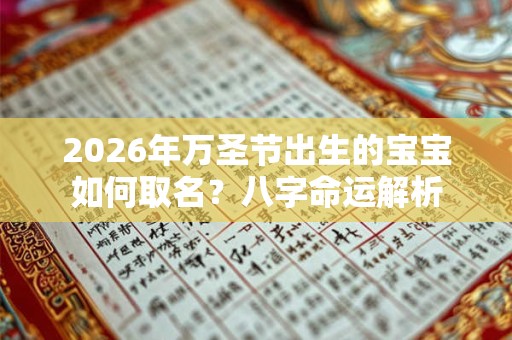 2026年万圣节出生的宝宝如何取名？八字命运解析