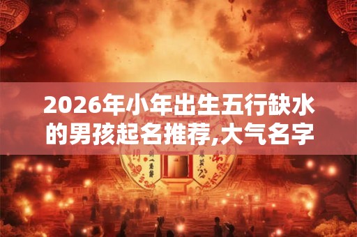 2026年小年出生五行缺水的男孩起名推荐,大气名字