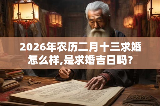 2026年农历二月十三求婚怎么样,是求婚吉日吗? 2026年农历二月十三求婚怎么样,是求婚吉日吗?