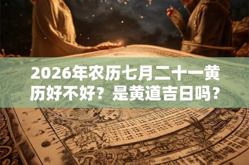 2026年农历七月二十一黄历好不好？是黄道吉日吗？