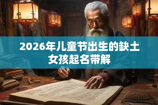 2026年儿童节出生的缺土女孩起名带解