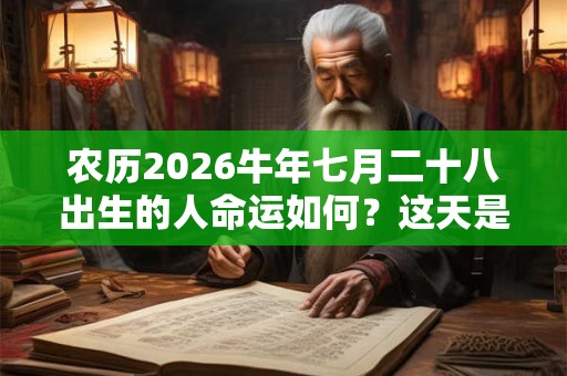 农历2026牛年七月二十八出生的人命运如何？这天是什么星座？