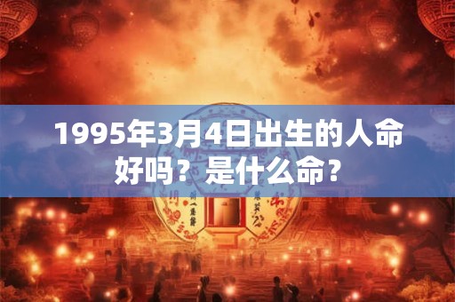 1995年3月4日出生的人命好吗？是什么命？