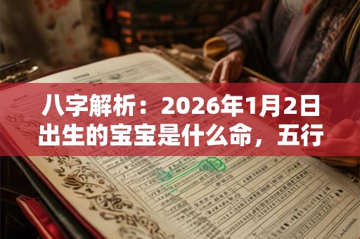 八字解析:2026年1月2日出生的宝宝是什么命,五行缺什么 八字解析:2026年1月2日出生的宝宝是什么命,五行缺什么