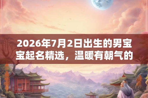 2026年7月2日出生的男宝宝起名精选，温暖有朝气的名字