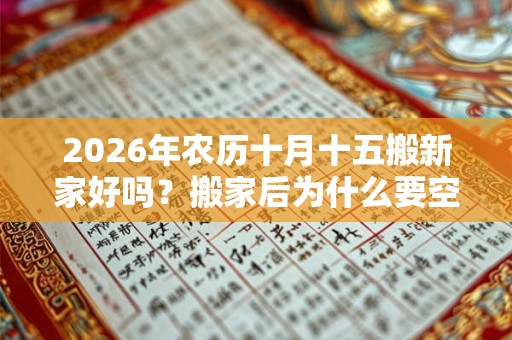 2026年农历十月十五搬新家好吗？搬家后为什么要空三天房？