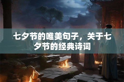 七夕节的唯美句子,关于七夕节的经典诗词 七夕节的唯美句子,关于七夕节的经典诗词