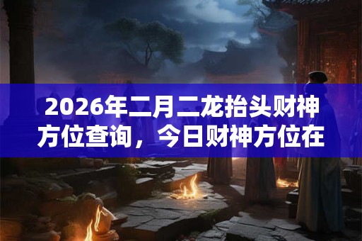 2026年二月二龙抬头财神方位查询，今日财神方位在哪？