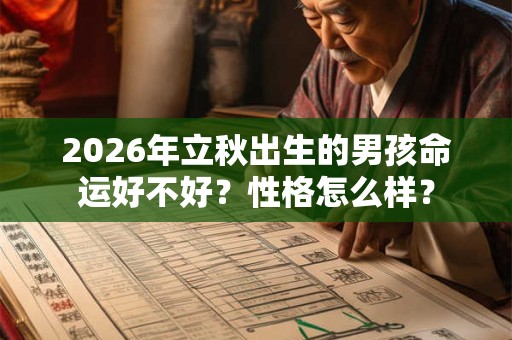 2026年立秋出生的男孩命运好不好？性格怎么样？