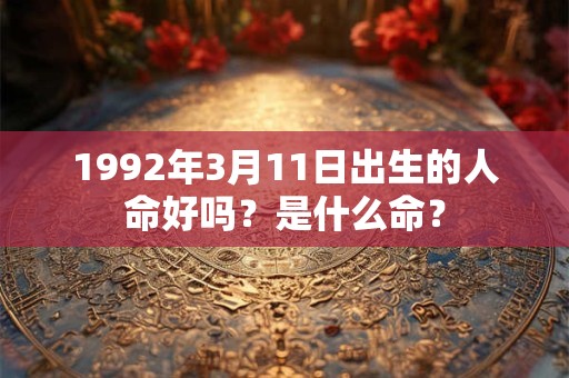 1992年3月11日出生的人命好吗?是什么命? 1992年3月11日出生的人命好吗?是什么命?