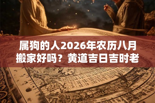 属狗的人2026年农历八月搬家好吗？黄道吉日吉时老黄历查询