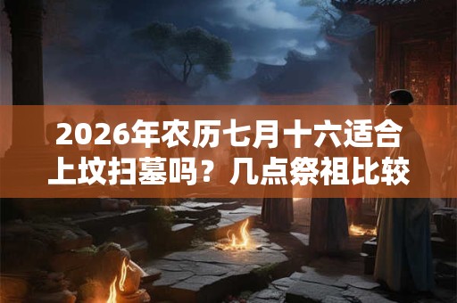 2026年农历七月十六适合上坟扫墓吗?几点祭祖比较好? 2026年农历七月十六适合上坟扫墓吗?几点祭祖比较好?