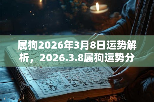 属狗2026年3月8日运势解析,2026.3.8属狗运势分析 属狗2026年3月8日运势解析,2026.3.8属狗运势分析