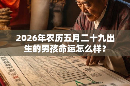 2026年农历五月二十九出生的男孩命运怎么样? 2026年农历五月二十九出生的男孩命运怎么样?
