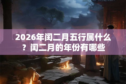 2026年闰二月五行属什么?闰二月的年份有哪些 2026年闰二月五行属什么?闰二月的年份有哪些
