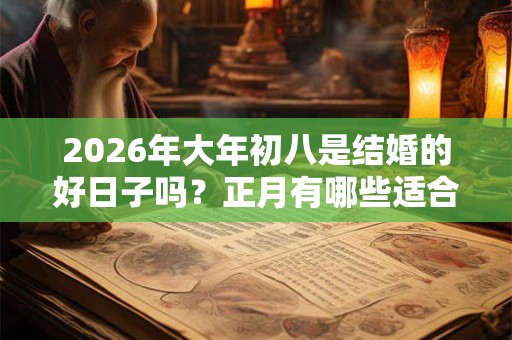 2026年大年初八是结婚的好日子吗？正月有哪些适合结婚的日子？