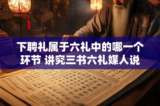 下聘礼属于六礼中的哪一个环节 讲究三书六礼媒人说亲