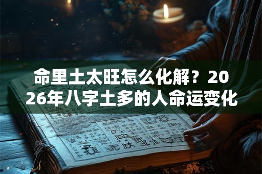 命里土太旺怎么化解？2026年八字土多的人命运变化